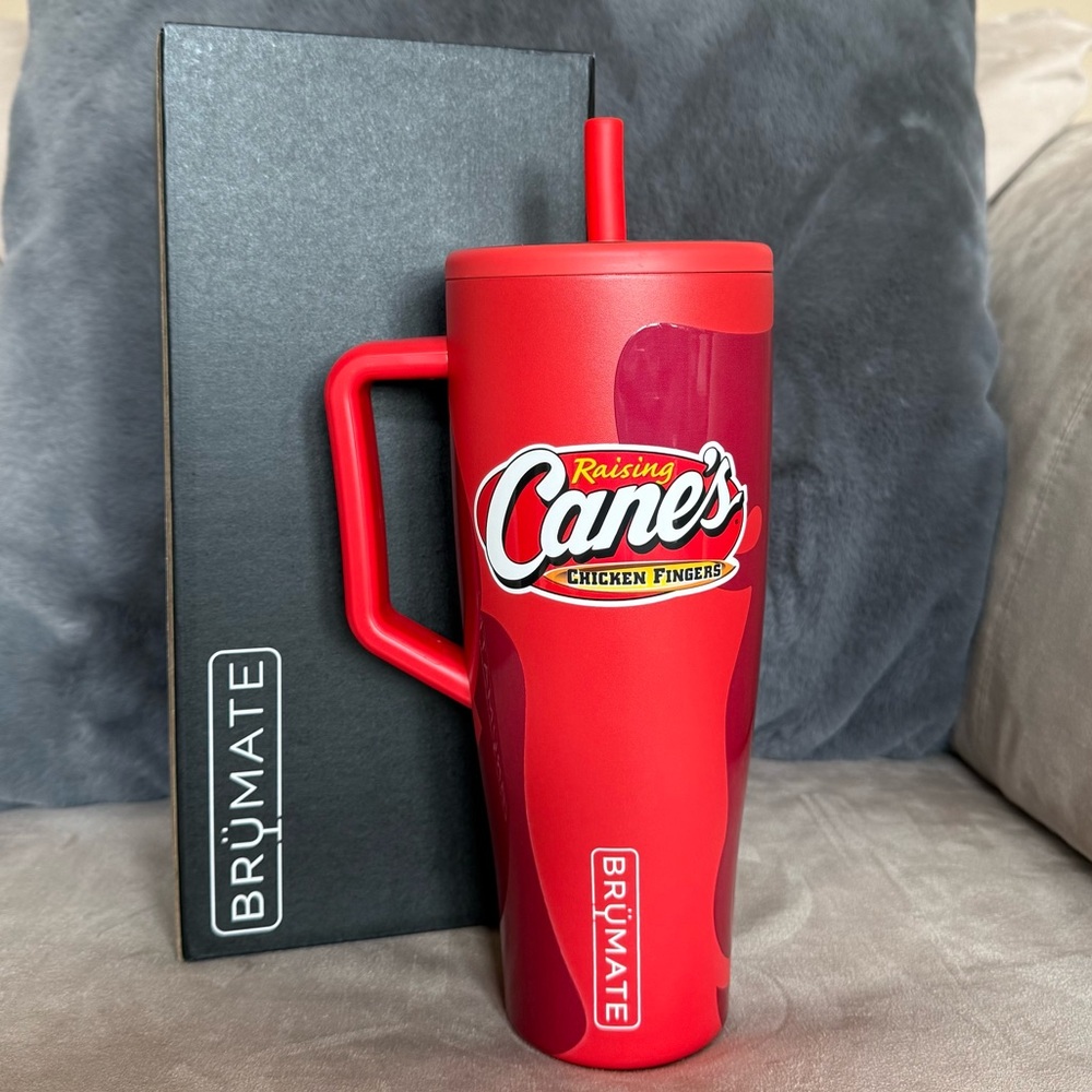 Raising Cane’s Red Tumbler LIMITED EDITION BRUMATE Large 40oz NEW w/ Box
